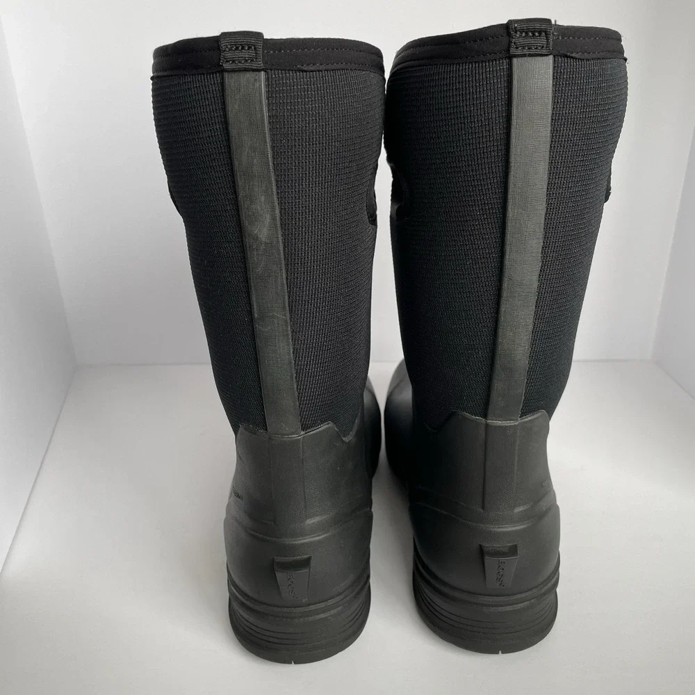 Bogs Bozeman Tall Black Seamless Boot‎ Mens 8 Insulated Waterproof Outdoor Work